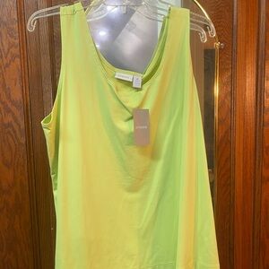 Chico's Green Sleeveless Tank Top size 4